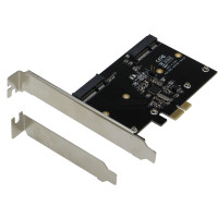 SEDNA - PCI Express Dual mSATA III (6G) SSD Adapter with low profile bracket ( SSD not included )